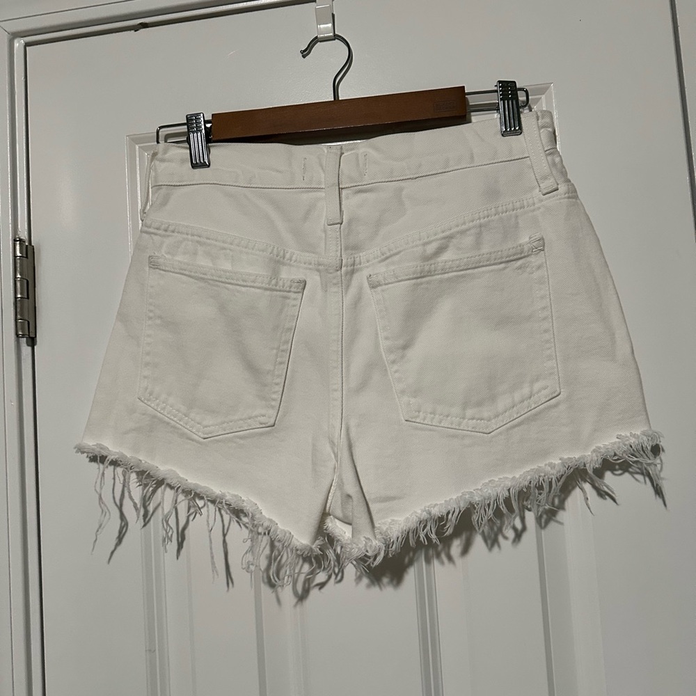 Madewell Relaxed Denim Shorts Size 23 White - Picture 2 of 2
